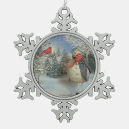 Ornamento De Estanho Floco De Neve Refrigeração com amigos