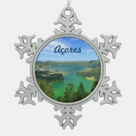 Ornamento De Estanho Floco De Neve Sete Cidades - Açores