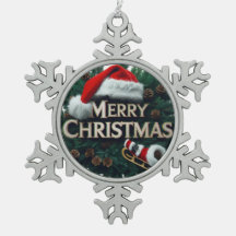 Snowflake Frame Enfeites de natal - Russo Holid