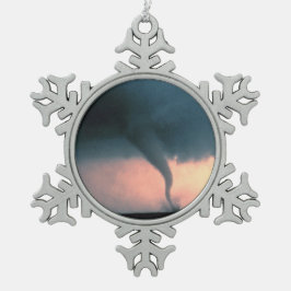 Ornamento De Estanho Floco De Neve Tornado