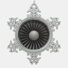 Ornamento De Estanho Floco De Neve Ventilador da turbina do mecanismo de jato