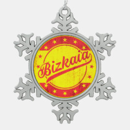 Ornamento De Estanho Floco De Neve Viajante Global - Espanha - Biscaia | Biscaia