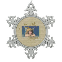 Vintage Angel Bênçãos de Natal