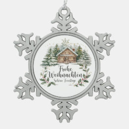 Ornamento De Estanho Floco De Neve Weihnachtsbaumschmuck Schneeflocke Ornament Zinn