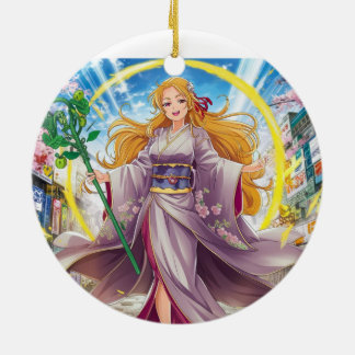 Ornamento de Fada Whimsical Um Toque de Mágica par