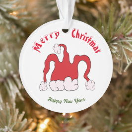 Ornamento de Felizes anos novos de natal Feliz