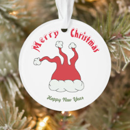 Ornamento de Felizes anos novos de natal Feliz