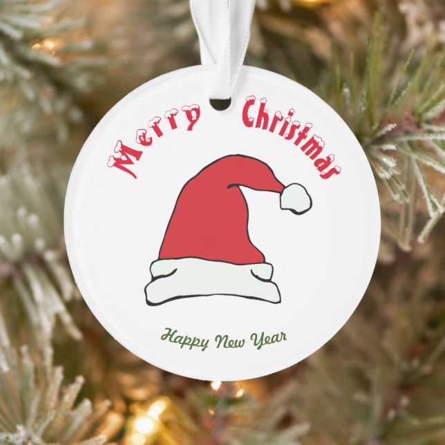 Ornamento de Felizes anos novos de natal Feliz (Árvore)