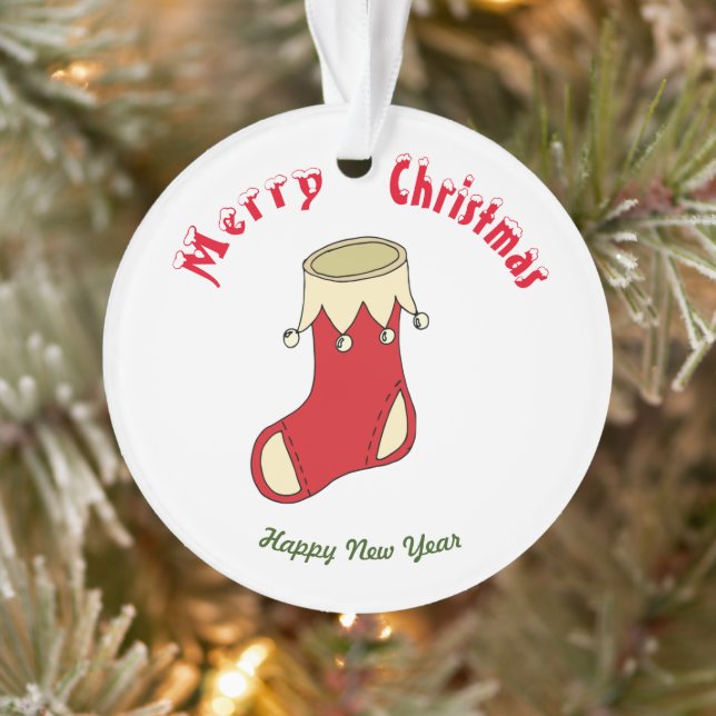 Ornamento de Felizes anos novos de natal Feliz (Árvore)