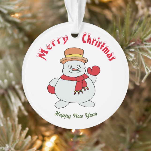 Ornamento de Felizes anos novos de natal Feliz (Árvore)