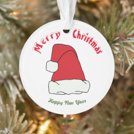 Ornamento de Felizes anos novos de natal Feliz