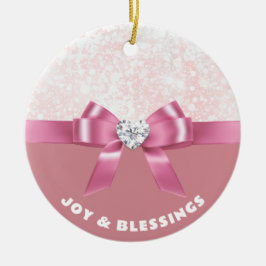 Ornamento de Feriado de Neve com Espumante Persona