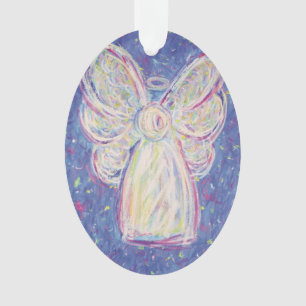Ornamento de Feriados de Arte Anjo Starry Night