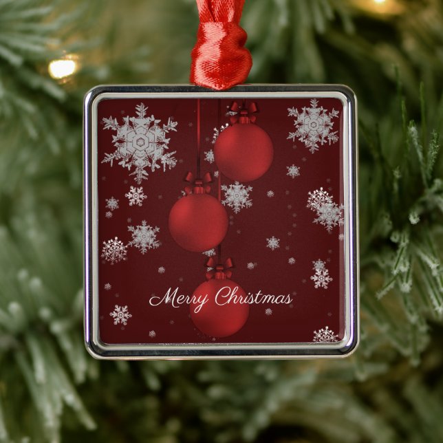 Ornamento de Férias de Enfeites de natal Vermelhos (Árvore)