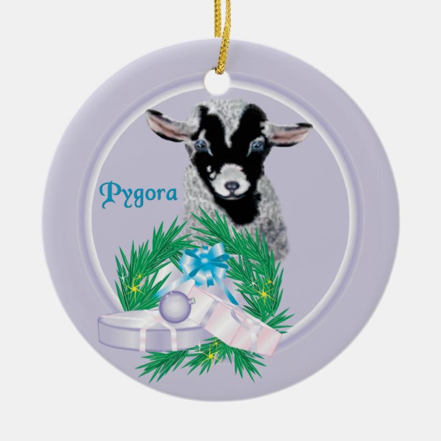 Ornamento de Férias Pygora Goat Wreath (Frente)