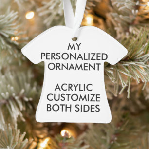 ORNAMENTO DE FOTO ACRÍLICA personalizado de T-SHIR