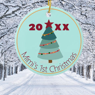 Ornamento de Foto de Natal de 1rua de Mimi