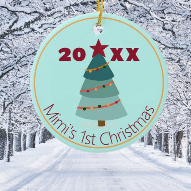 Ornamento de Foto de Natal de 1rua de Mimi (Criador carregado)