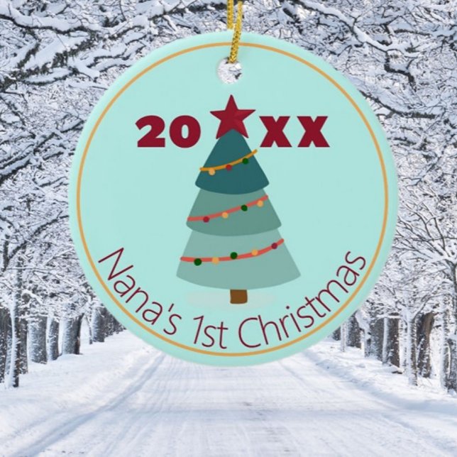 Ornamento de Foto de Natal de 1rua de Nana (Criador carregado)