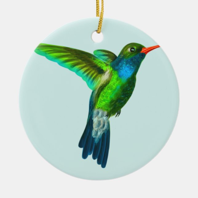 Ornamento de Fotografia de Hummingbird Cute Person (Frente)