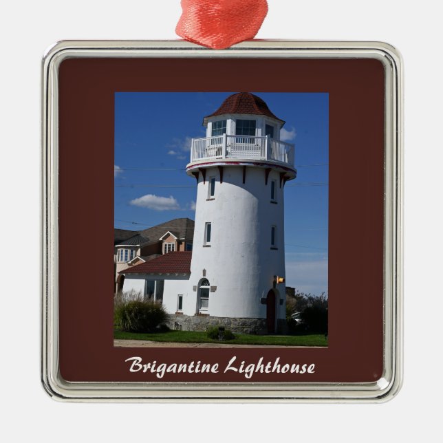 Ornamento de Fotografias de Brigantine Lighthouse (Frente)