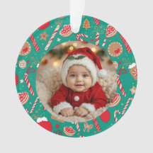 Ornamento de Fotografias de Tratamento de Férias R