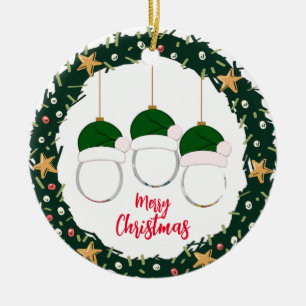 Ornamento de Fotos da Wreath de Natal