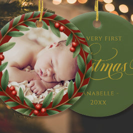 Ornamento de Fotos da Wreath de Natal