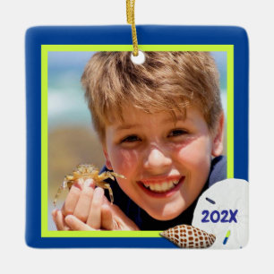 Ornamento de Fotos de Natal para Cores Tropicais