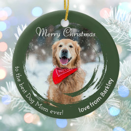 Ornamento de Fotos de Pet de Natal Russo para Cão