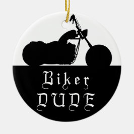 Ornamento de Fotos Personalizadas de Motociclos Bi