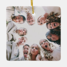 Ornamento de Fotos Personalizado Duplo Lado, Foto