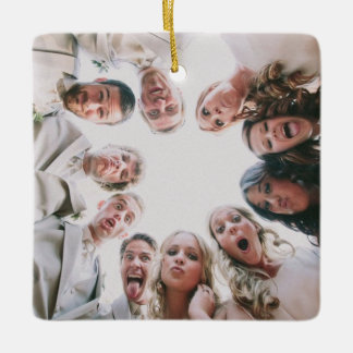 Ornamento de Fotos Personalizado Duplo Lado, Foto