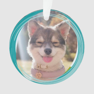 Ornamento de Fotos Pet Personalizado