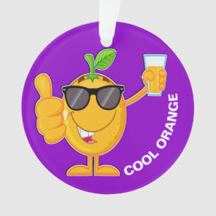 Ornamento de Fruta Laranja