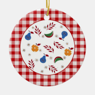 Ornamento de Frutas de Vintage