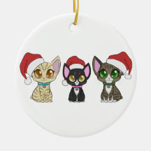 Ornamento de Gatos de Natal!