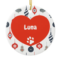 Ornamento de Gatos de Natal Fofos Personalizados