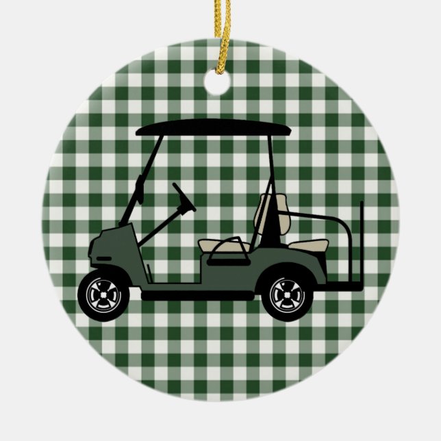 Ornamento de Golf Cart (Frente)