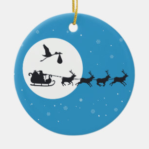 Ornamento de Gravidez de Natal - Chegando à Cidade