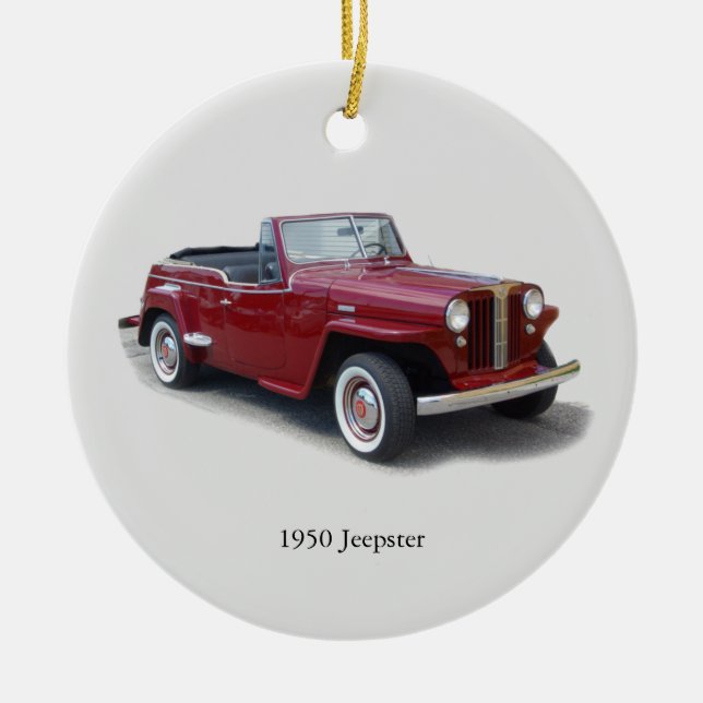 Ornamento de Jeepster 1950 (Frente)