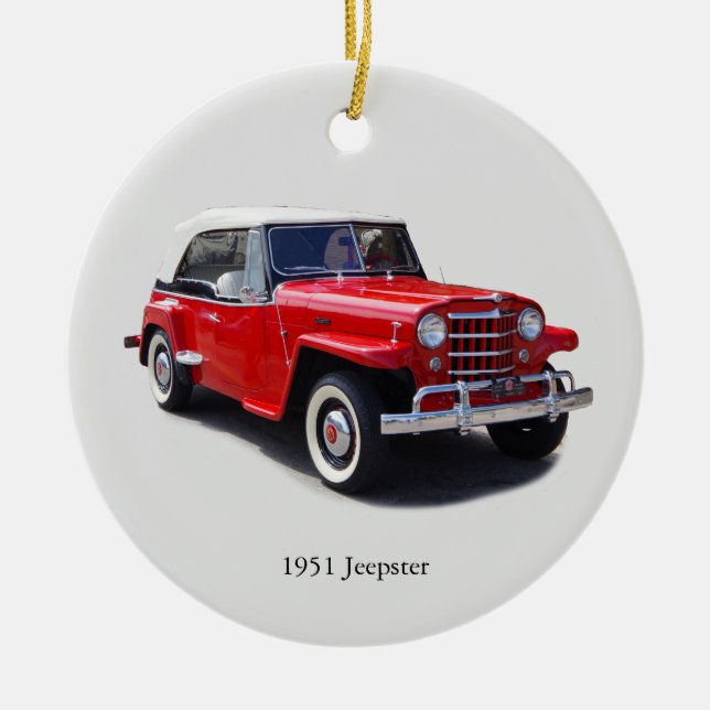 Ornamento de Jeepster de 1951 (Frente)