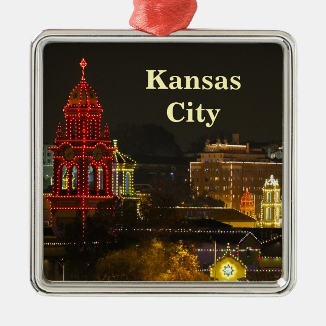 Ornamento de Kansas City Plaza Lights Metal (Frente)