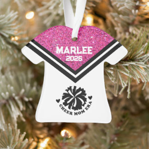 Ornamento de Mãe Personalizado Rosa e Preto