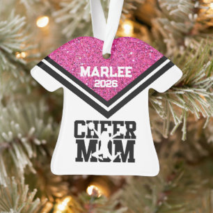 Ornamento de Mãe Personalizado Rosa e Preto