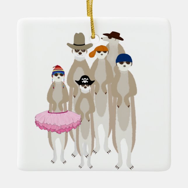 Ornamento de Meerkats (Frente)