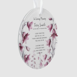 Ornamento de Memória Funeral/Memorial