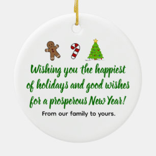 Ornamento de Mensagens de Natal