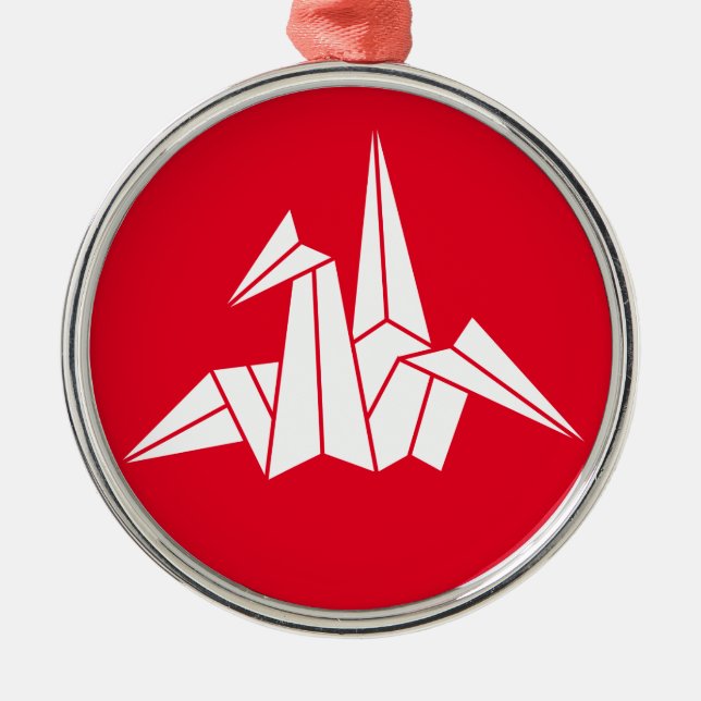 ORNAMENTO DE METAL り 折 鶴 (Frente)