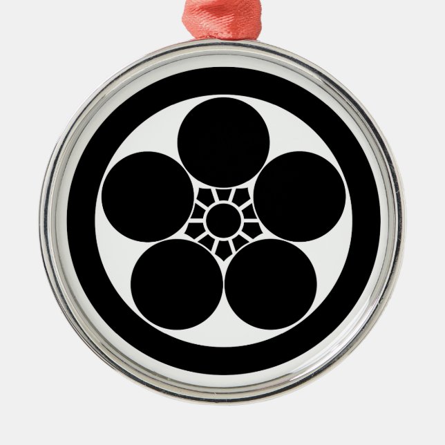 ORNAMENTO DE METAL 丸に梅鉢 (Frente)